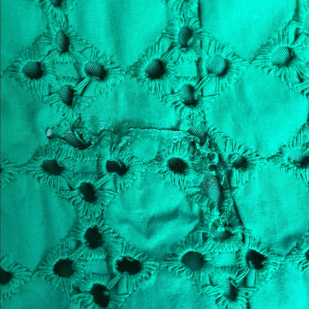 Tuckernuck Hyacinth House Green Eyelet Midi Tryall Dress Women’s Size S - Picture 7 of 7